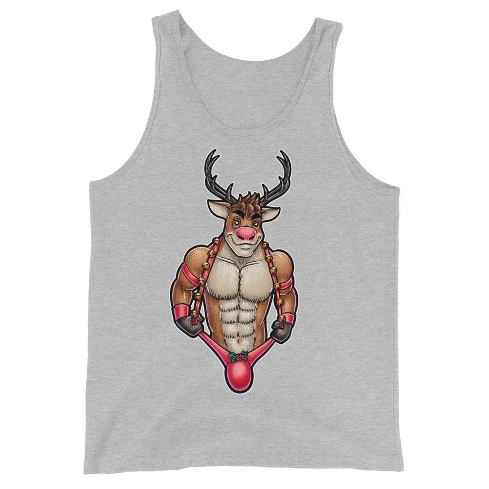 All the Reindeer Loved Him (Tank Top)-Christmas Tank Tops-Swish Embassy