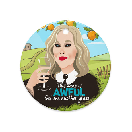 Awful Wine (Ceramic ornament)-Ceramic Ornament-Swish Embassy