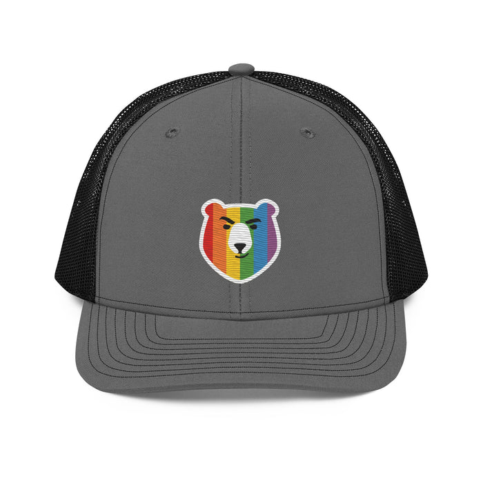Bear Face Rainbow (Trucker Cap)-Headwear-Swish Embassy