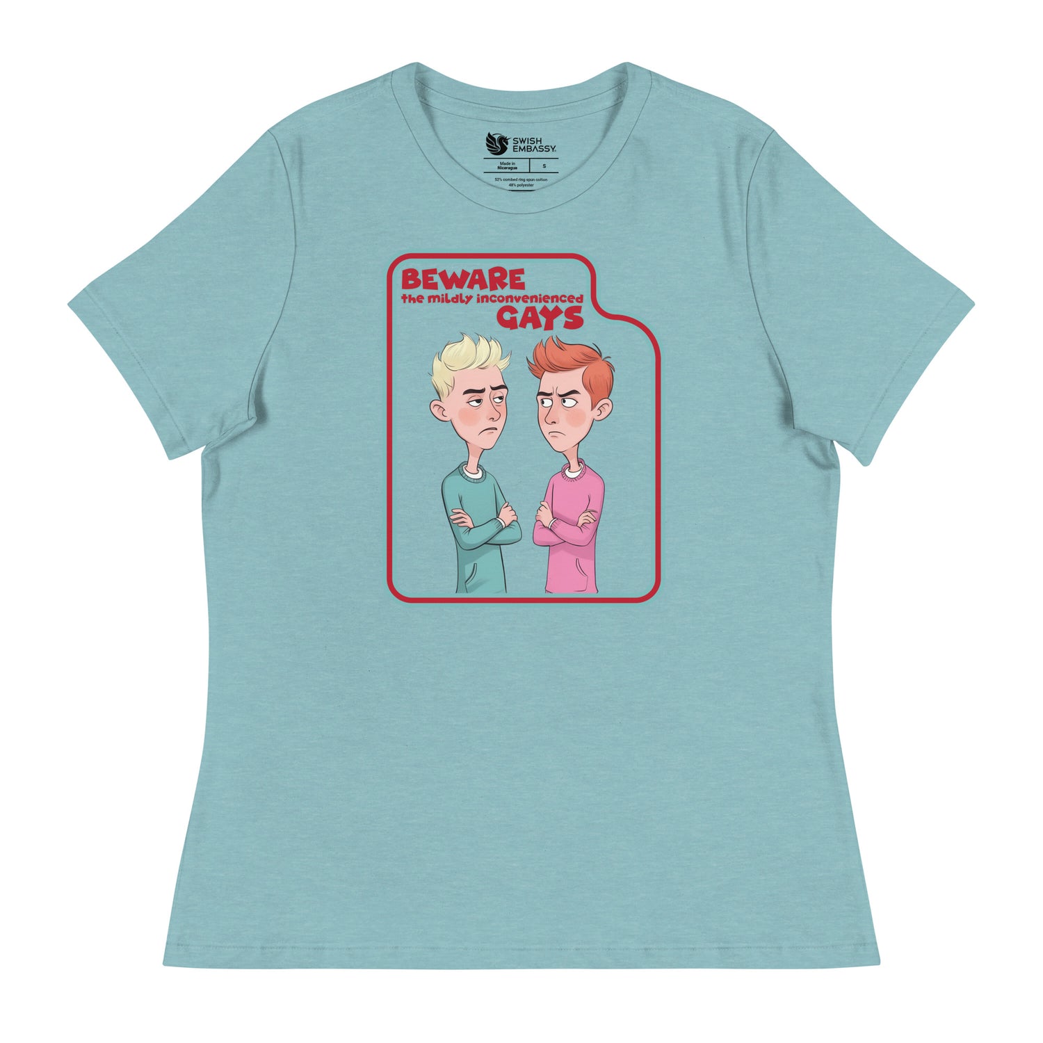 Beware the Gays (Women's Relaxed T-Shirt)-Women's T-Shirts-Swish Embassy
