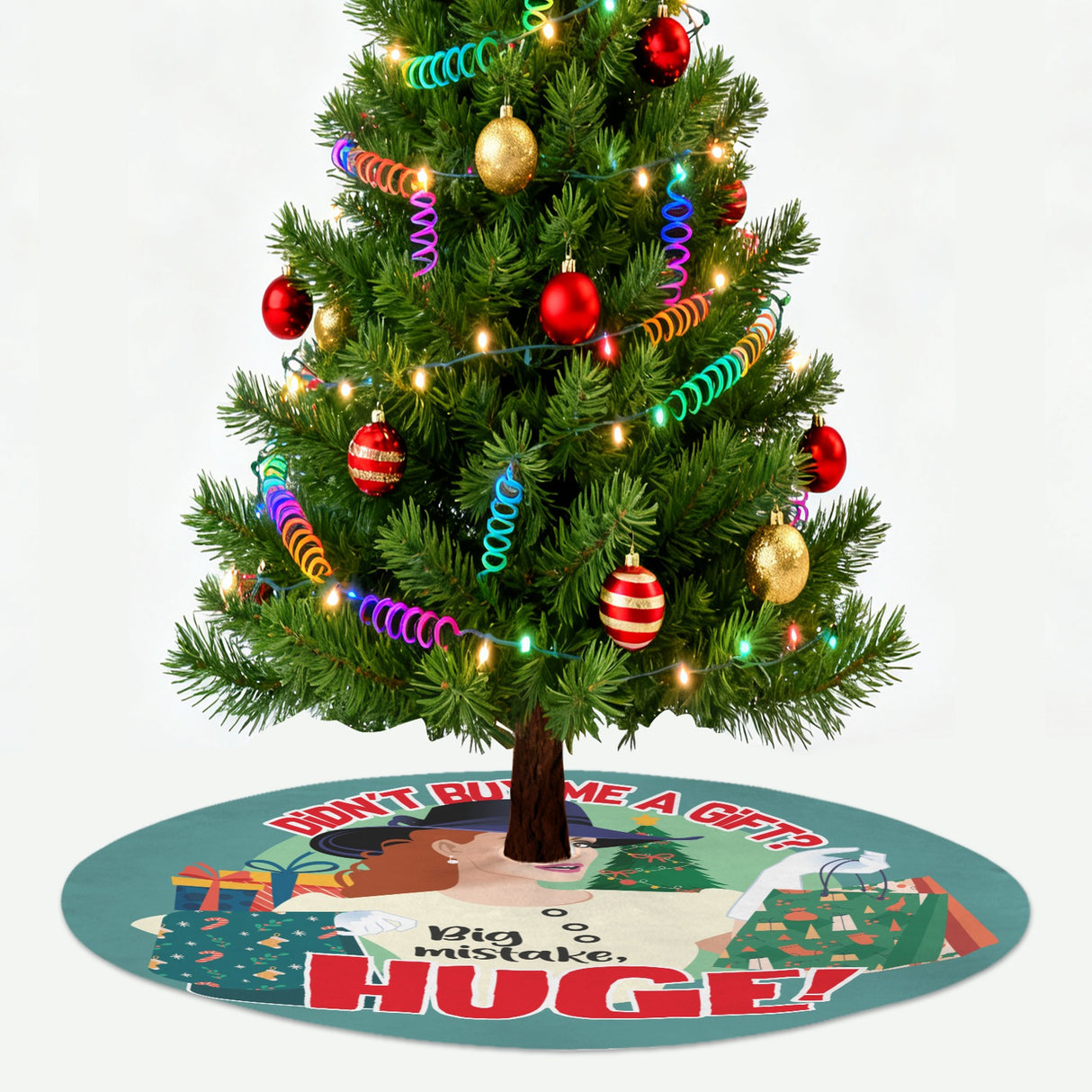 Big Mistake Xmas (Tree Skirt)-Tree Skirts-Swish Embassy