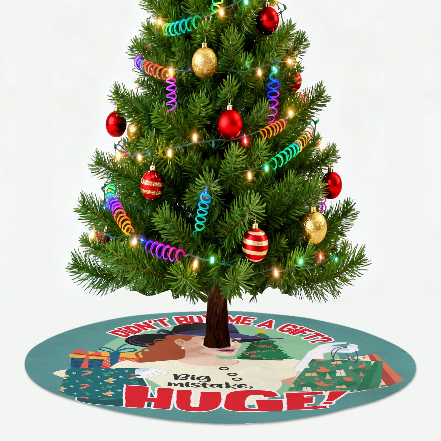 Big Mistake Xmas (Tree Skirt)-Tree Skirts-Swish Embassy