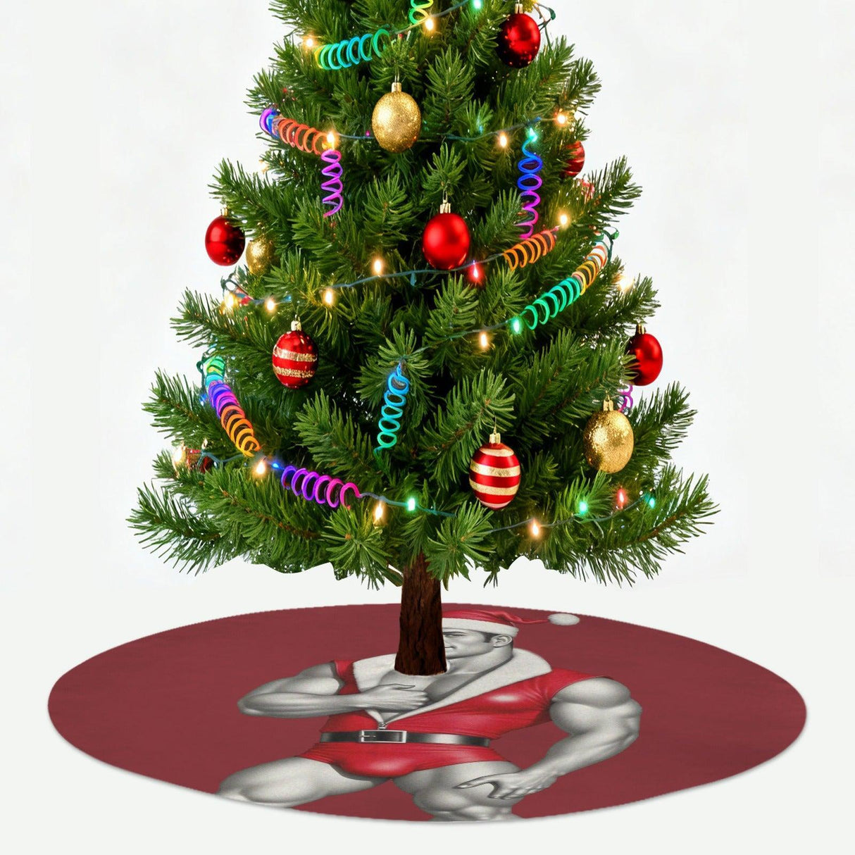 Big Present (Tree Skirt)-Tree Skirts-Swish Embassy