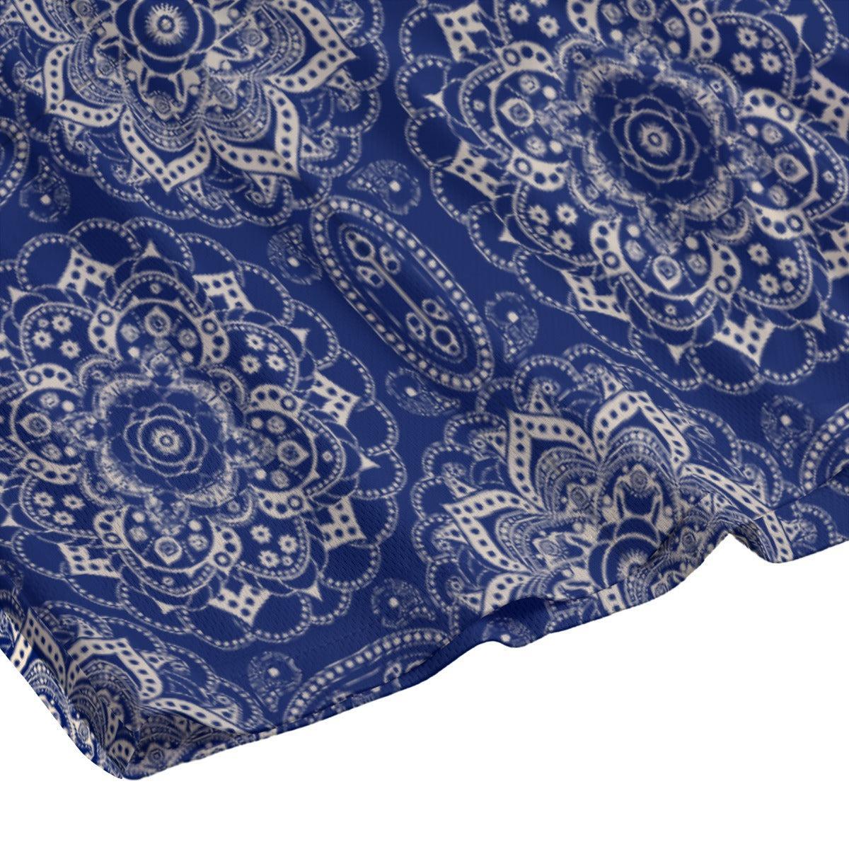 Blue Mendala (Shorts)-Shorts-Swish Embassy