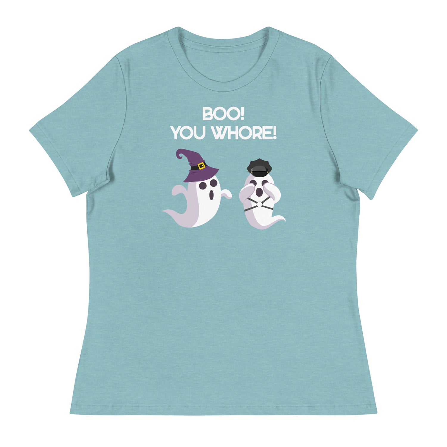 Boo You Whore! (Women's Relaxed T-Shirt)-Women's T-Shirts-Swish Embassy