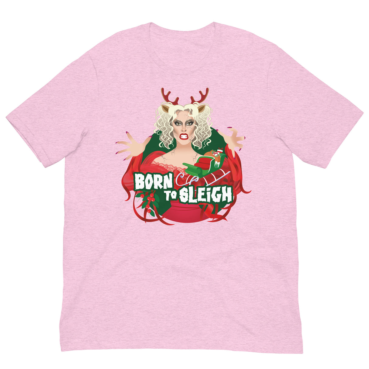 Born to Sleigh-T-Shirts-Swish Embassy