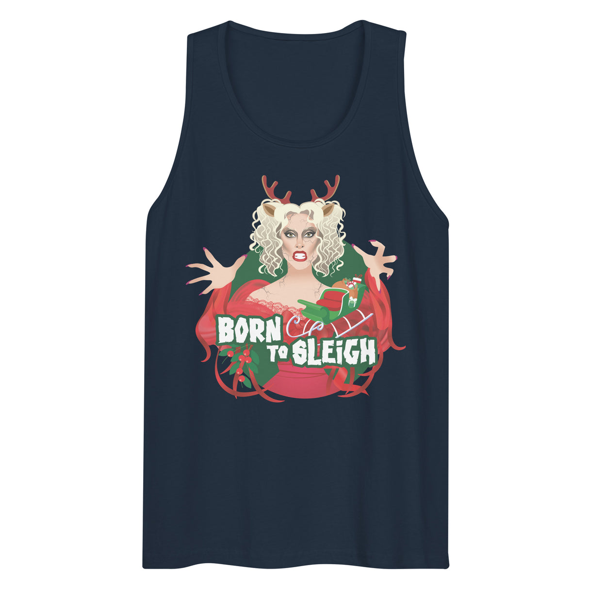 Born to Sleigh (Tank top)-Tank Top-Swish Embassy