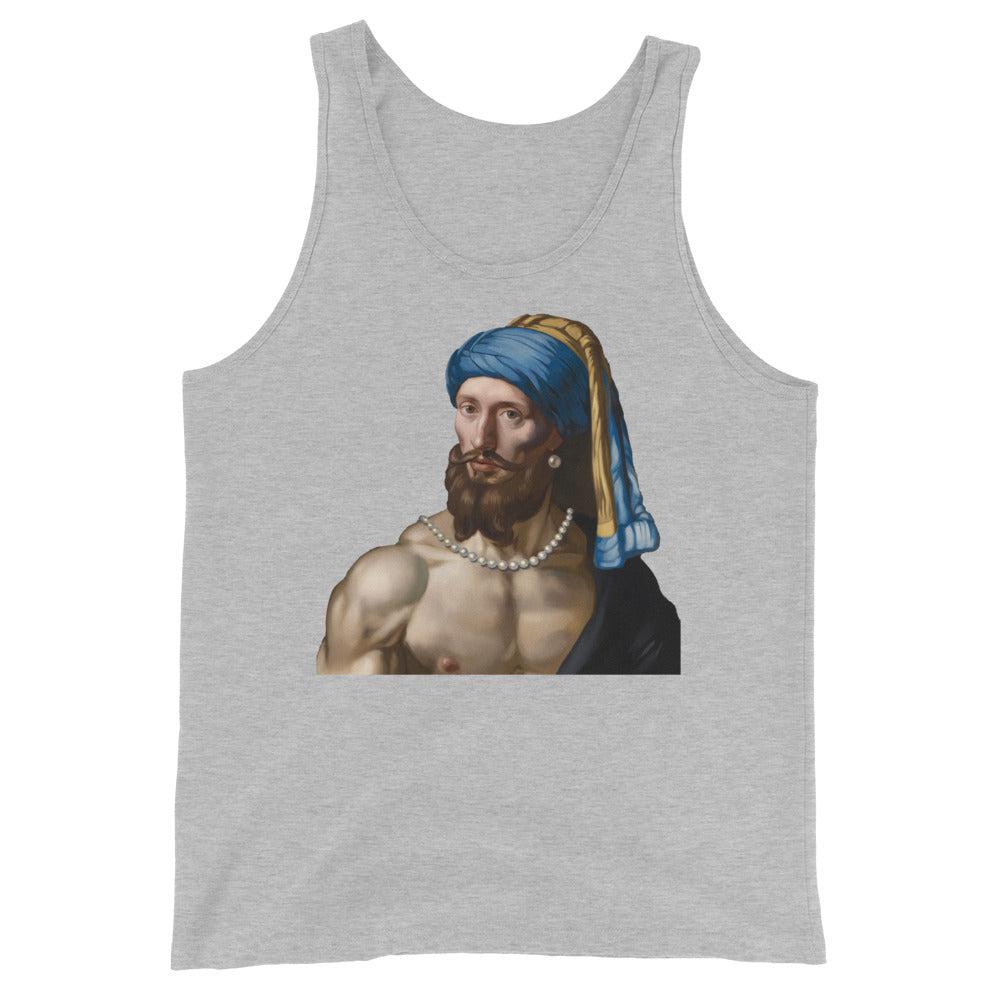 Boy with a Pearl Necklace (Tank Top)-Tank Top-Swish Embassy