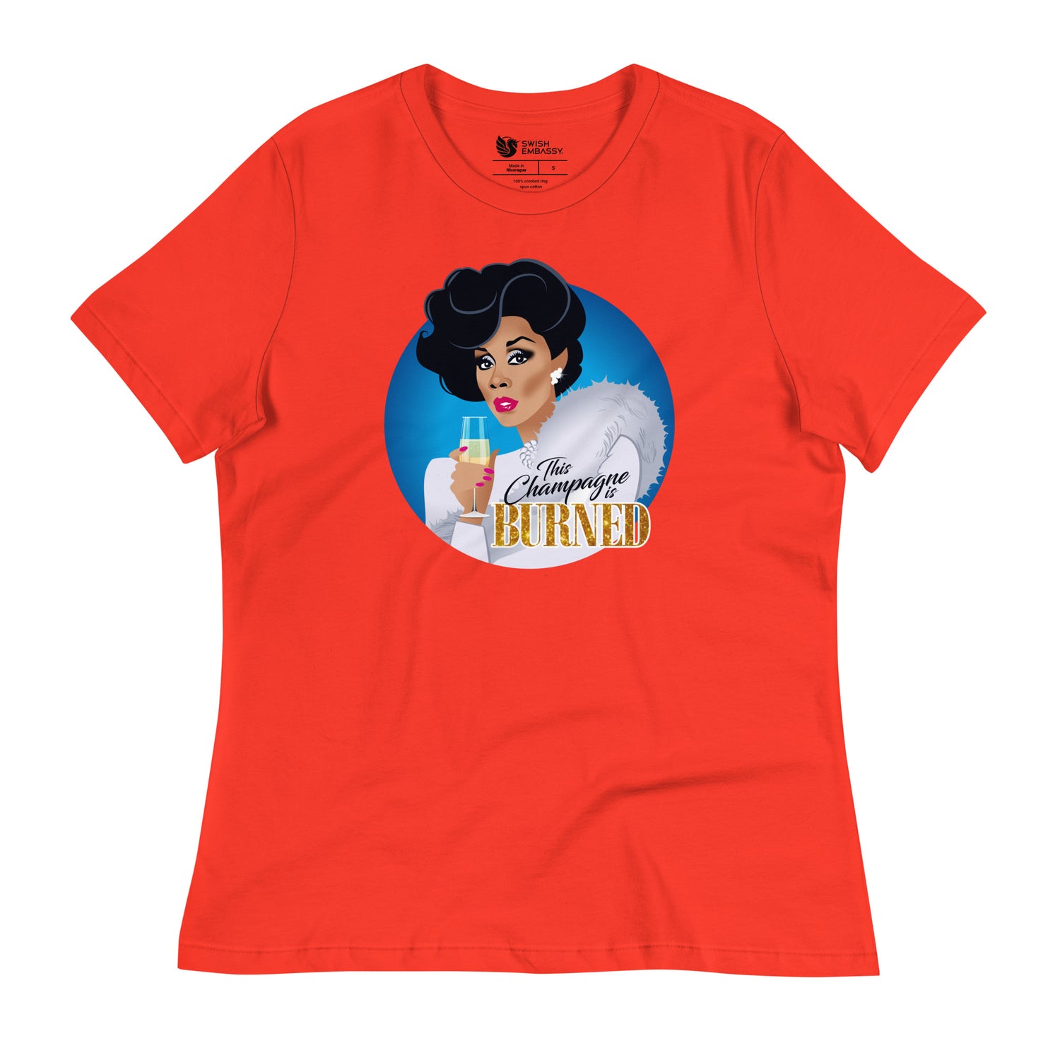 Burned (Women's Relaxed T-Shirt)-Women's T-Shirts-Swish Embassy