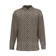 Chevron (Cotton Long Sleeve Shirt)-Cotton Long Sleeve Button Shirt-Swish Embassy