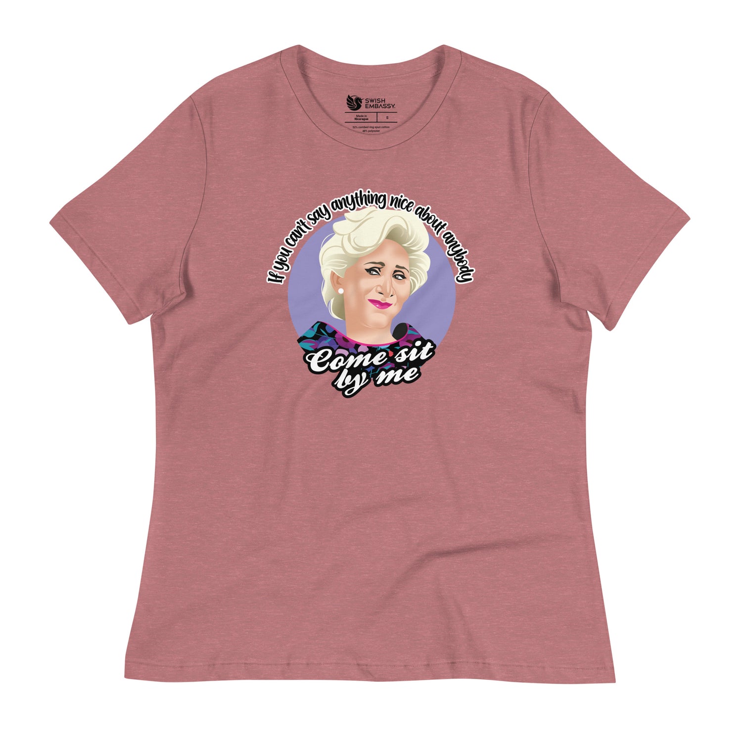 Come Sit By Me (Women's Relaxed T-Shirt)-Women's T-Shirts-Swish Embassy