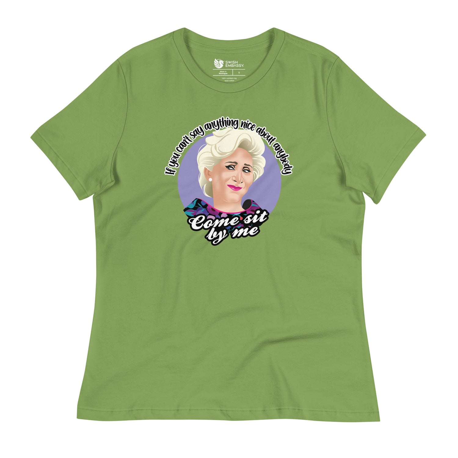 Come Sit By Me (Women's Relaxed T-Shirt)-Women's T-Shirts-Swish Embassy