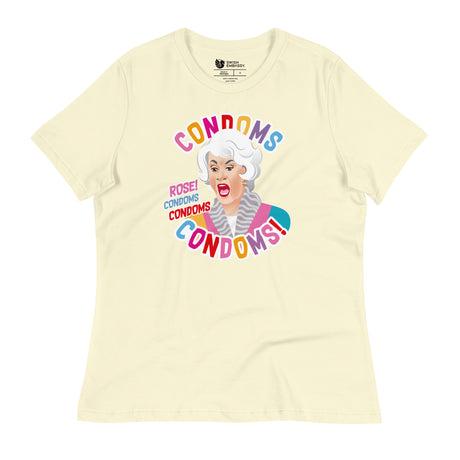Condoms! (Women's Relaxed T-Shirt)-Women's T-Shirts-Swish Embassy
