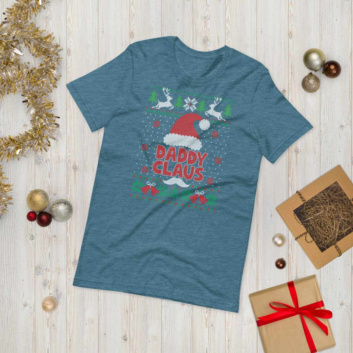 Daddy Claus (Ugly Christmas)-Christmas T-Shirts-Swish Embassy