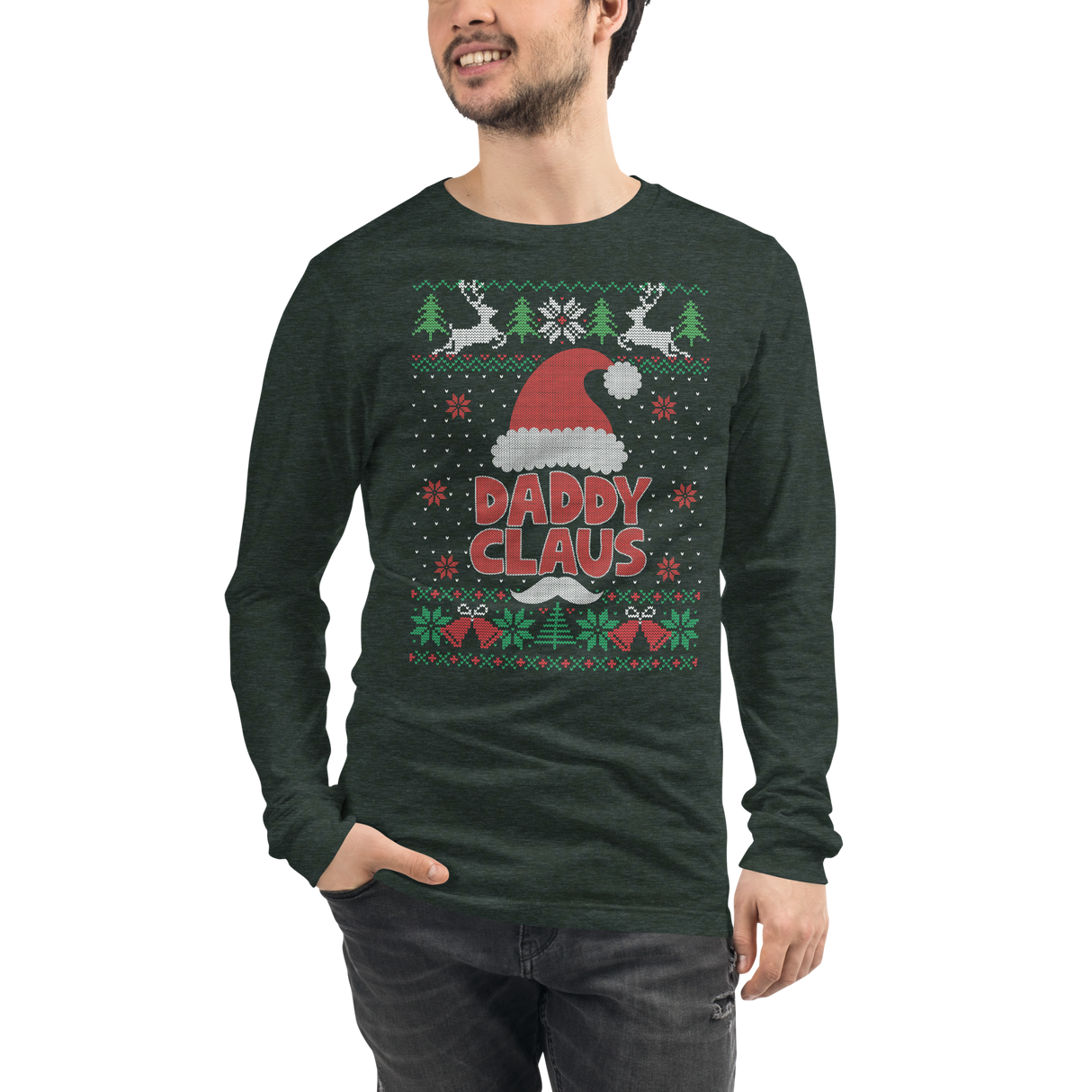 Daddy Claus (Ugly Christmas)-Christmas T-Shirts-Swish Embassy
