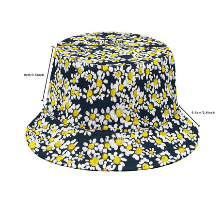 Daisies (Allover Bucket Hat)-Allover Bucket Hat-Swish Embassy