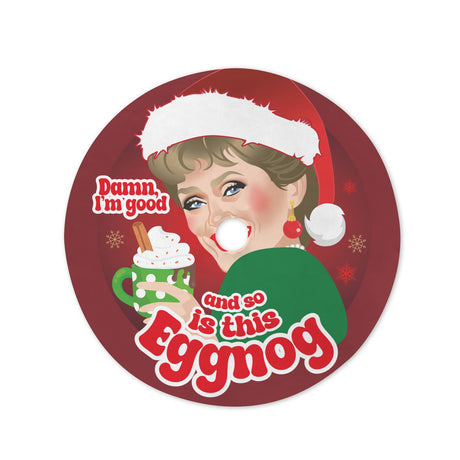 Damn Eggnog (Tree Skirt)-Tree Skirts-Swish Embassy