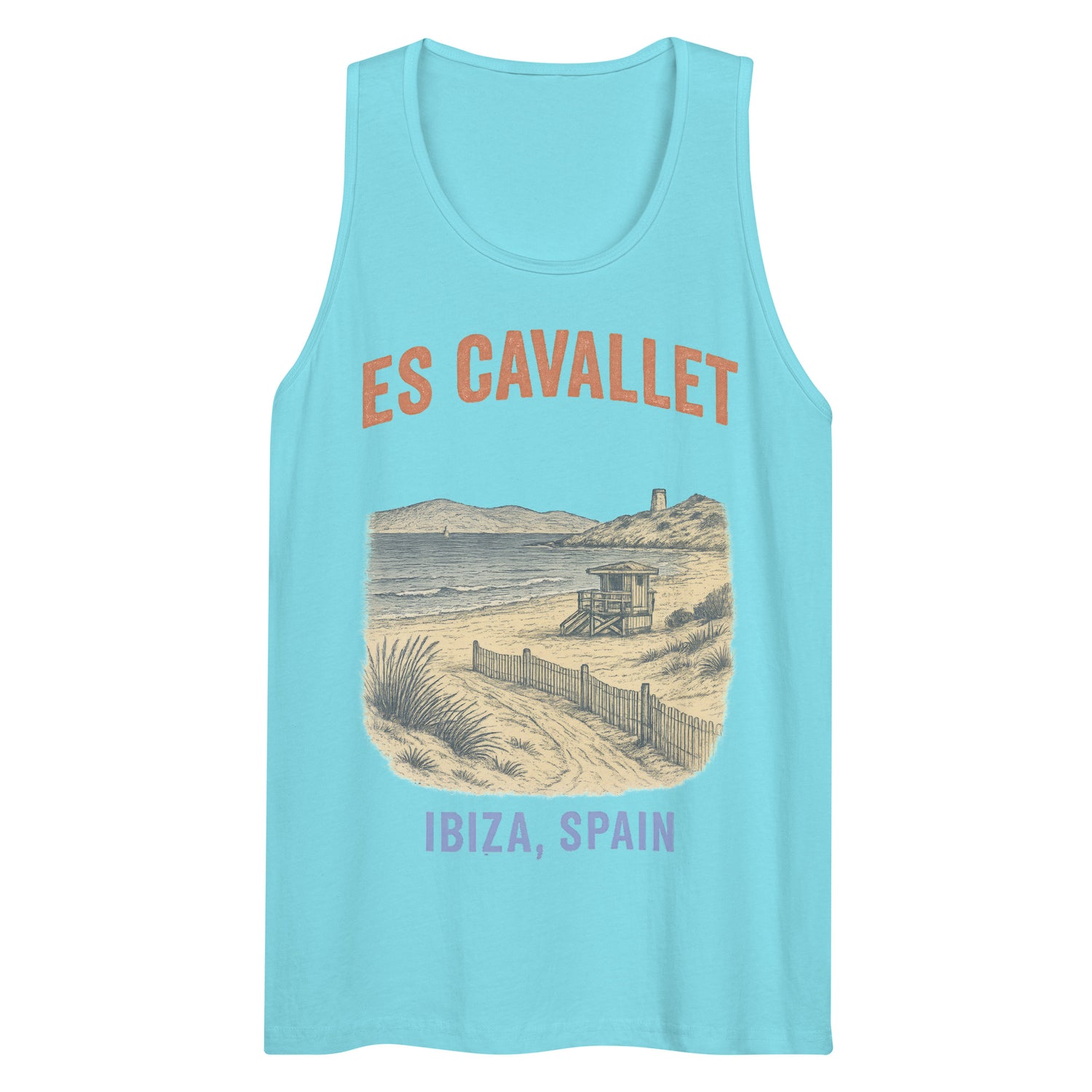 Es Cavallet Beach (Tank Top)-Tank Top (Staging)-Swish Embassy
