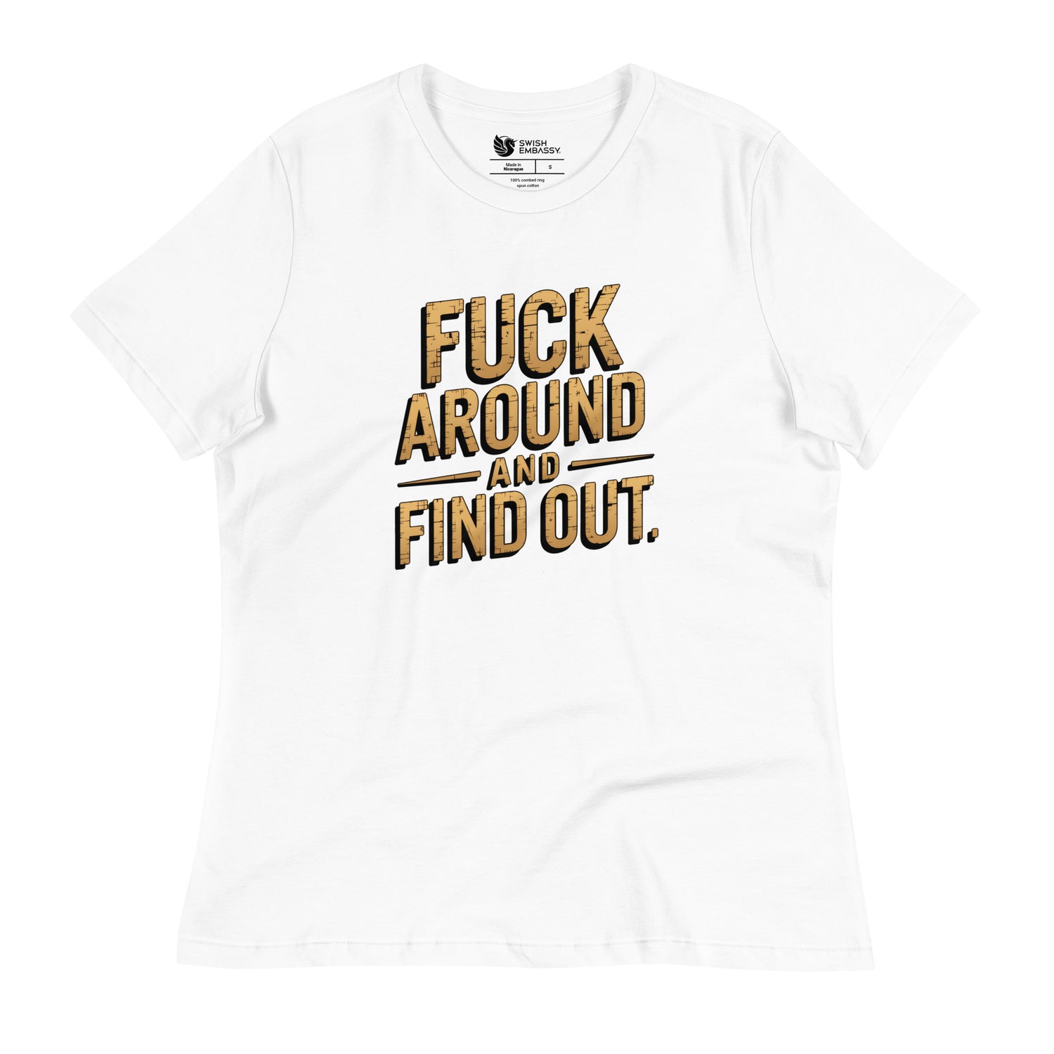 FAFO (Women's Relaxed T-Shirt)-Women's T-Shirts-Swish Embassy