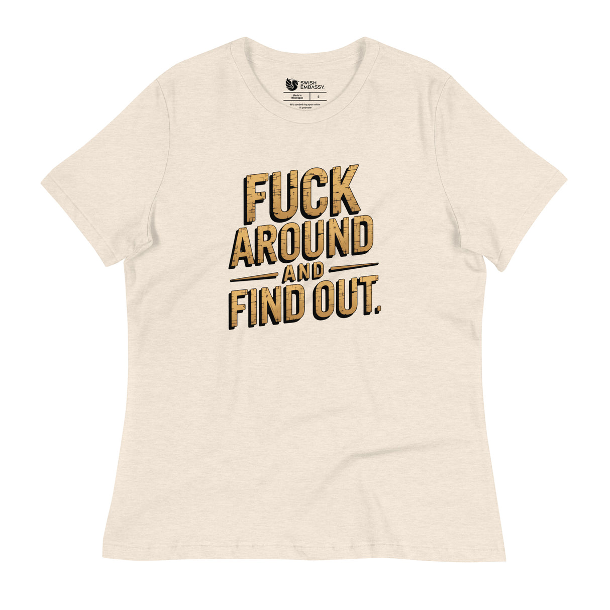 FAFO (Women's Relaxed T-Shirt)-Women's T-Shirts-Swish Embassy