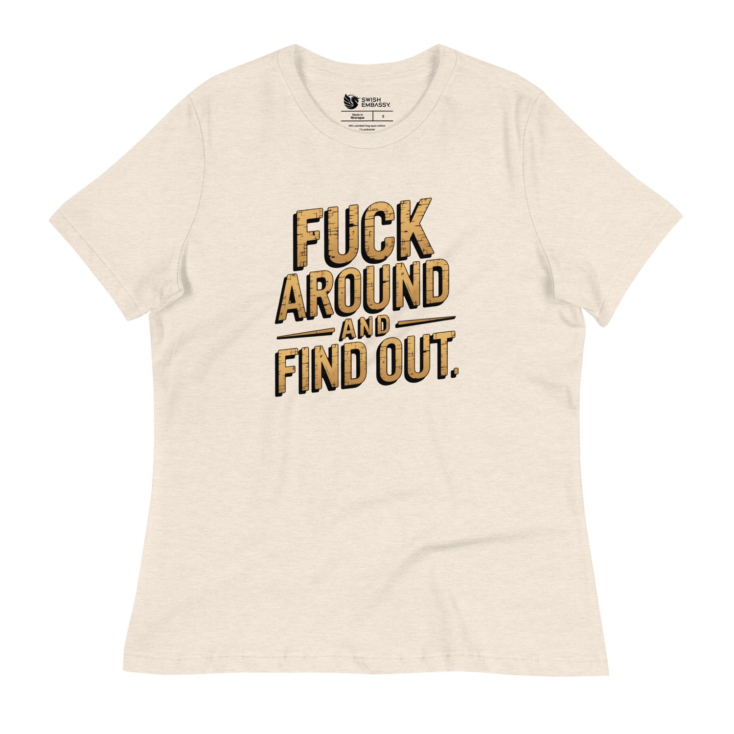 FAFO (Women's Relaxed T-Shirt)-Women's T-Shirts-Swish Embassy