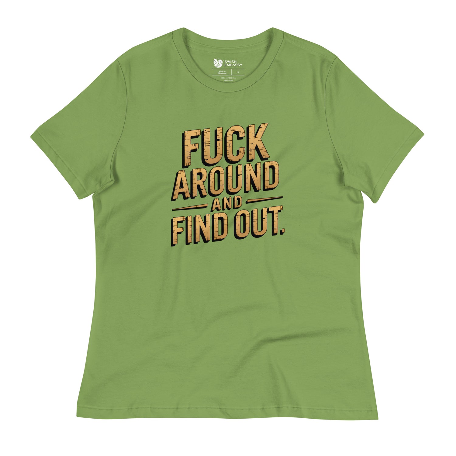 FAFO (Women's Relaxed T-Shirt)-Women's T-Shirts-Swish Embassy