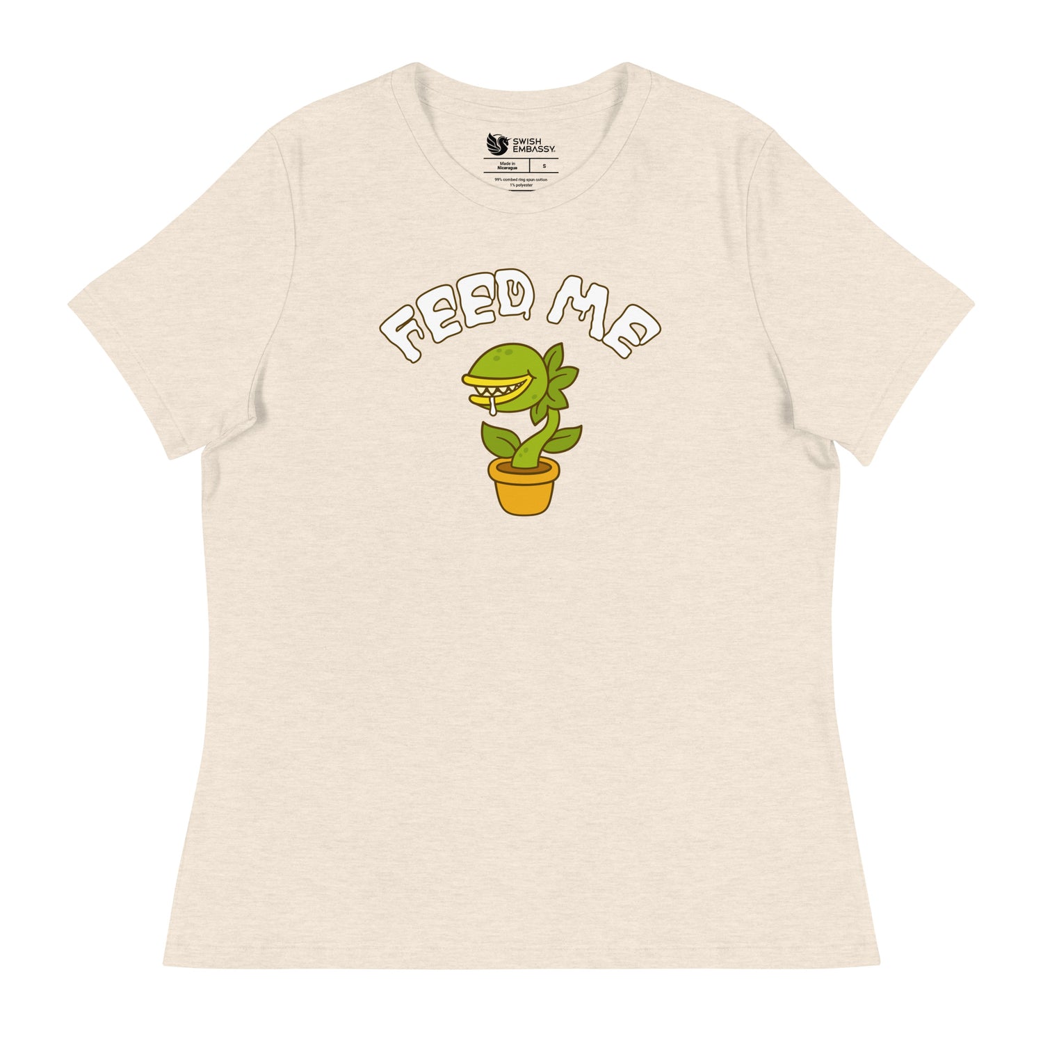 Feed Me (Women's Relaxed T-Shirt)-Women's T-Shirts-Swish Embassy