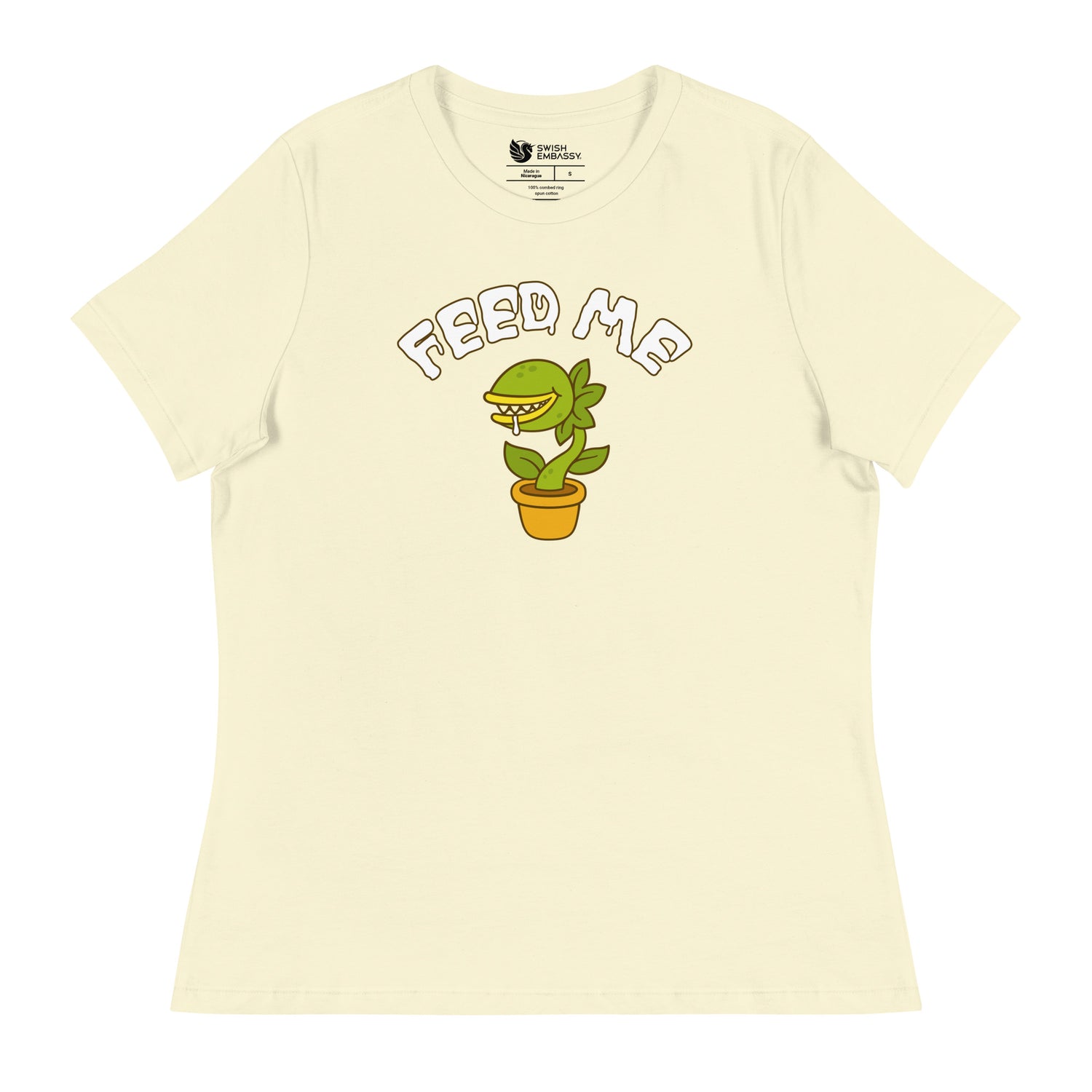 Feed Me (Women's Relaxed T-Shirt)-Women's T-Shirts-Swish Embassy