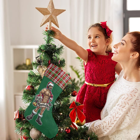 Feliz Navidaddy (Sequin Christmas Stocking)-Christmas Stockings-Swish Embassy