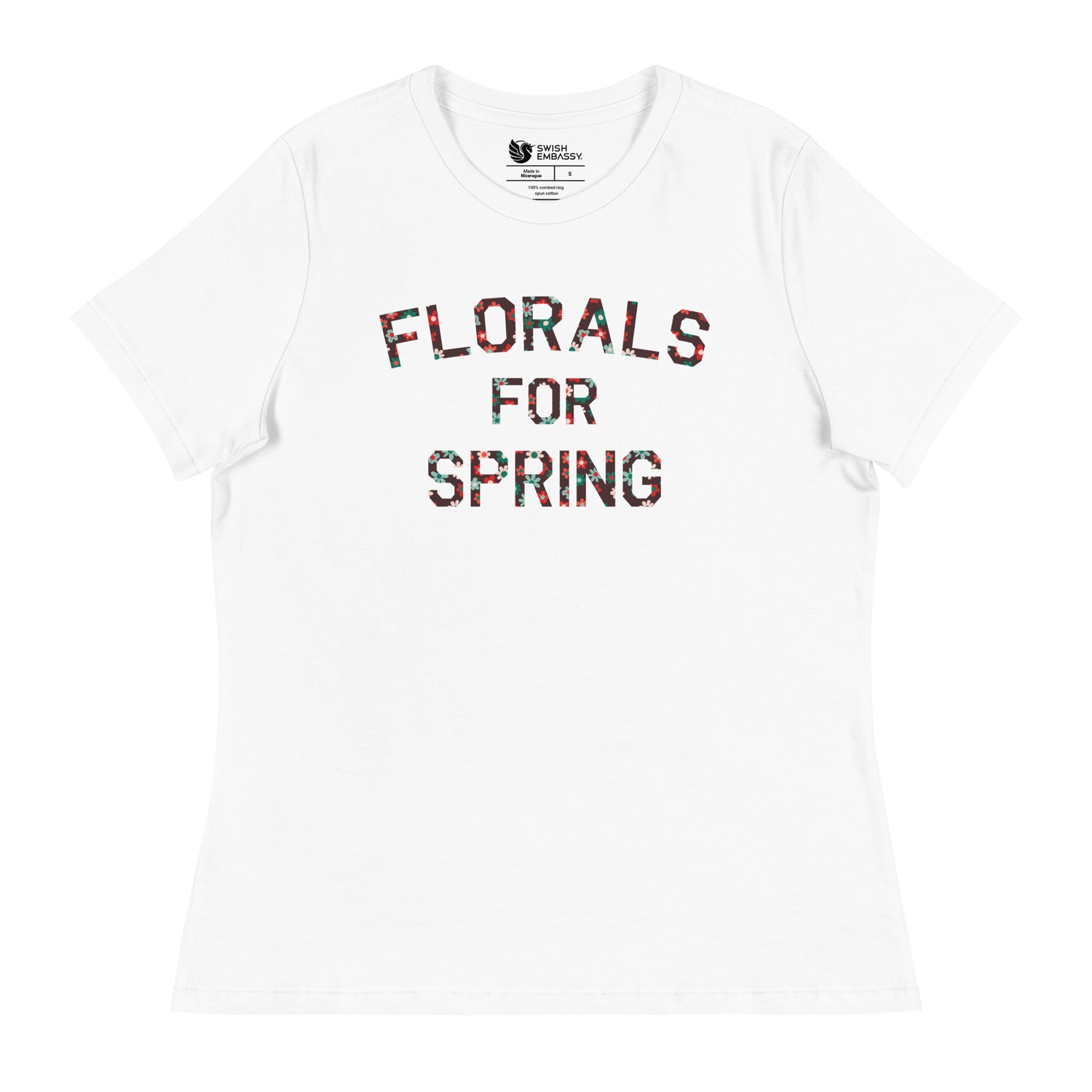 Florals for Spring (Women's Relaxed T-Shirt)-Women's T-Shirts-Swish Embassy