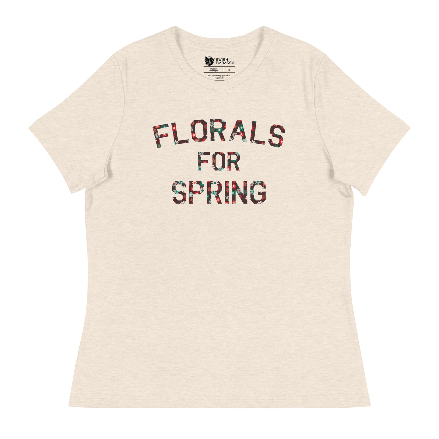 Florals for Spring (Women's Relaxed T-Shirt)-Women's T-Shirts-Swish Embassy