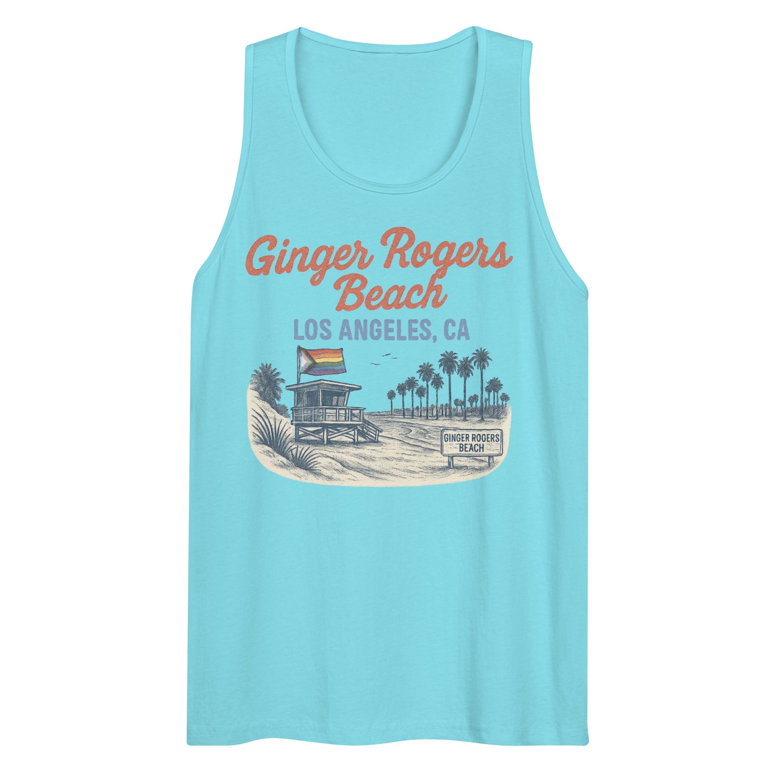 Ginger Rogers Beach (Tank Top)-Tank Top (Staging)-Swish Embassy