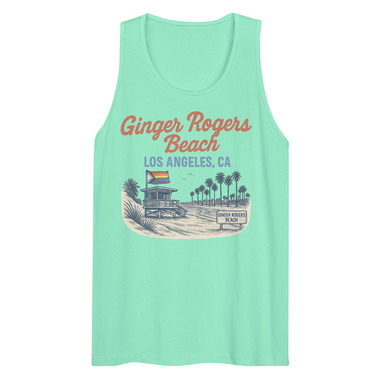 Ginger Rogers Beach (Tank Top)-Tank Top (Staging)-Swish Embassy