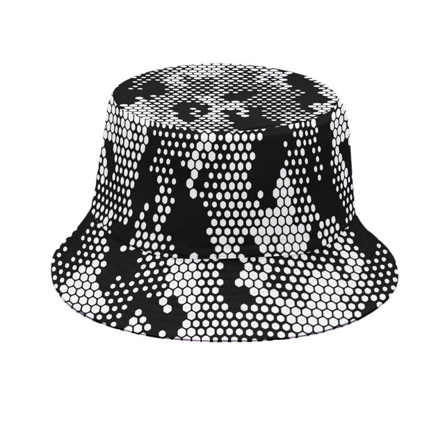 Halftone Camo (Allover Bucket Hat)-Allover Bucket Hat-Swish Embassy