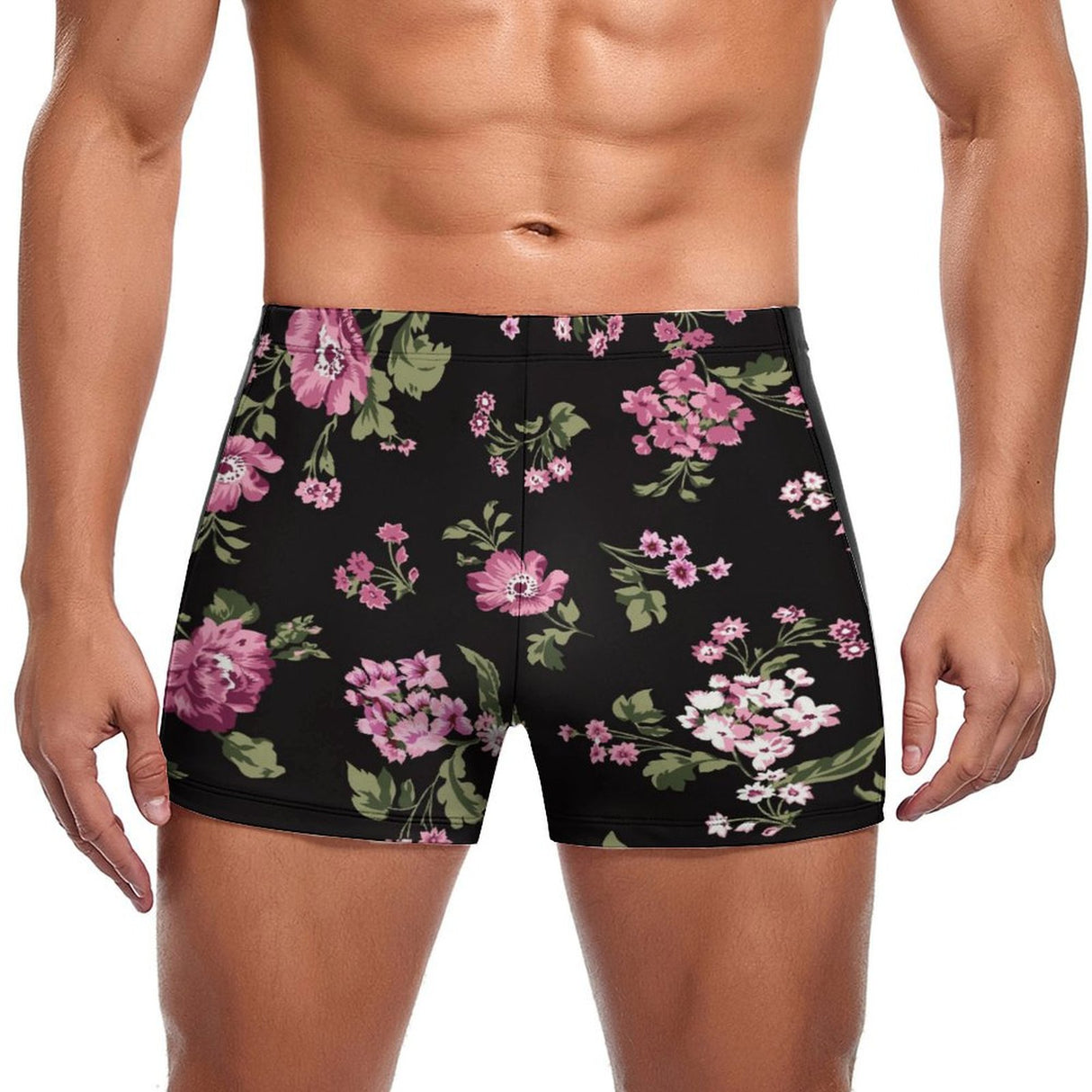 Hint of Floral (Square Cut Trunks)-Square Cut Trunks-Swish Embassy