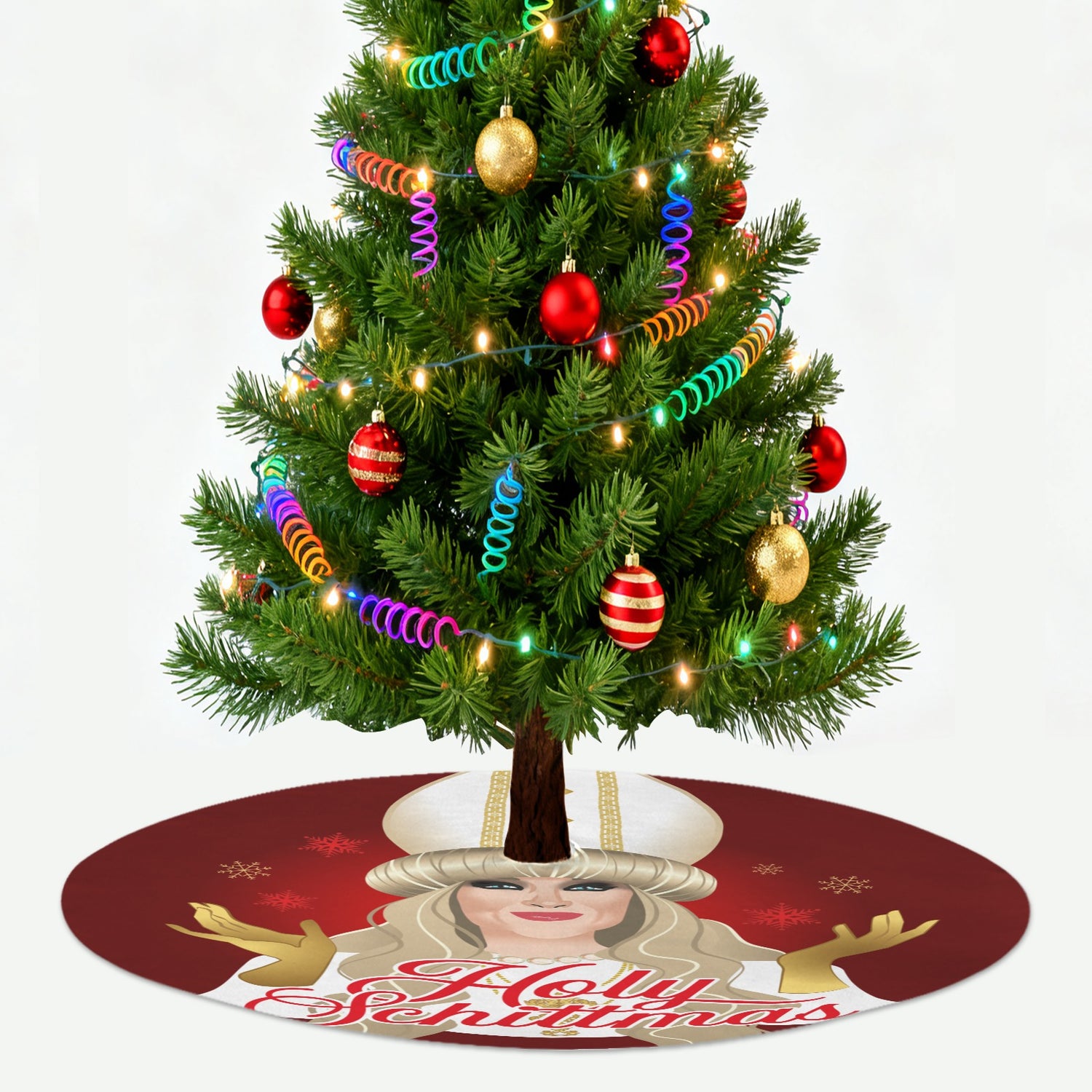 Holy Schittmas (Tree Skirt)-Tree Skirts-Swish Embassy