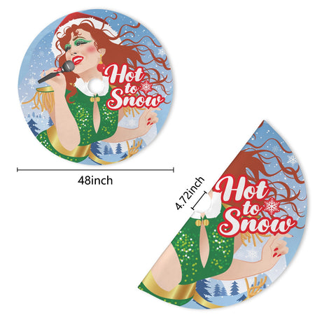 Hot to Snow (Tree Skirt)-Tree Skirts-Swish Embassy
