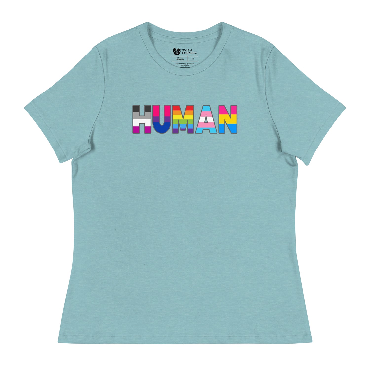 Human (Women's Relaxed T-Shirt)-Women's T-Shirts-Swish Embassy