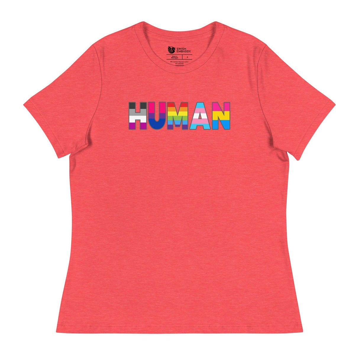 Human (Women's Relaxed T-Shirt)-Women's T-Shirts-Swish Embassy