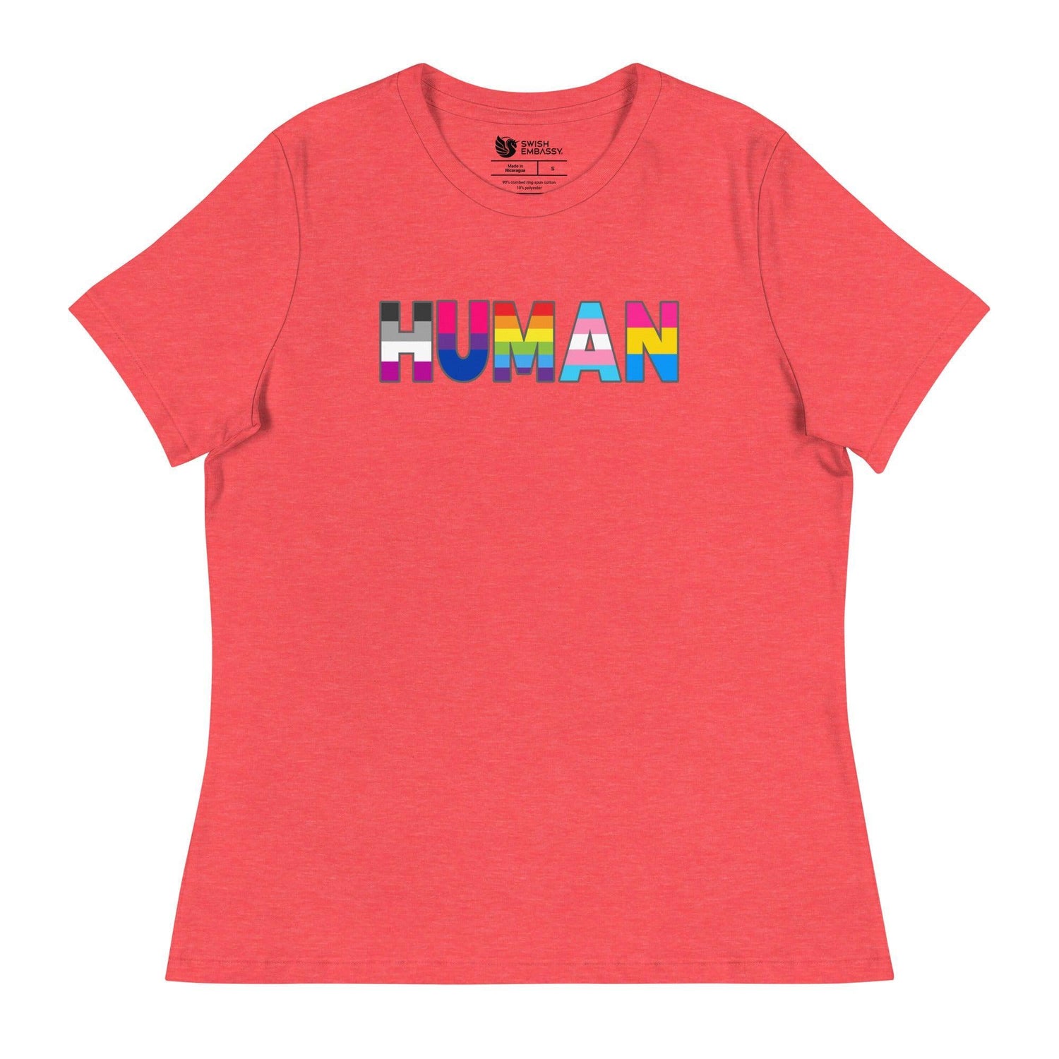 Human (Women's Relaxed T-Shirt)-Women's T-Shirts-Swish Embassy