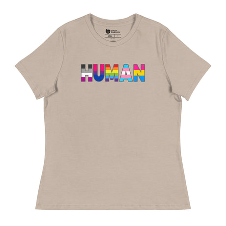 Human (Women's Relaxed T-Shirt)-Women's T-Shirts-Swish Embassy