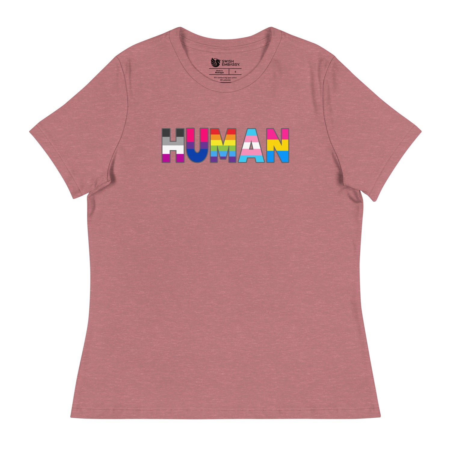 Human (Women's Relaxed T-Shirt)-Women's T-Shirts-Swish Embassy