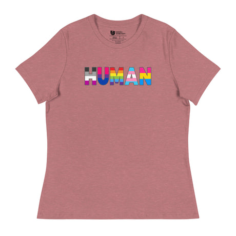 Human (Women's Relaxed T-Shirt)-Women's T-Shirts-Swish Embassy
