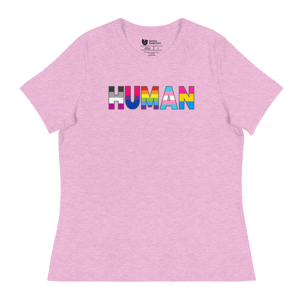 Human (Women's Relaxed T-Shirt)-Women's T-Shirts-Swish Embassy