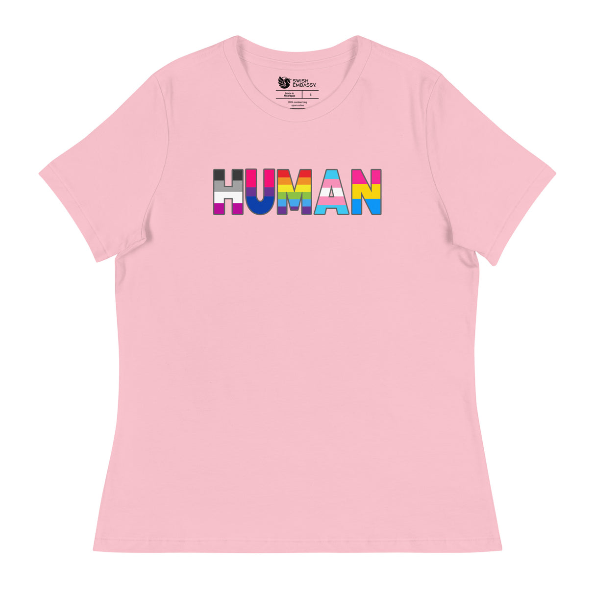 Human (Women's Relaxed T-Shirt)-Women's T-Shirts-Swish Embassy