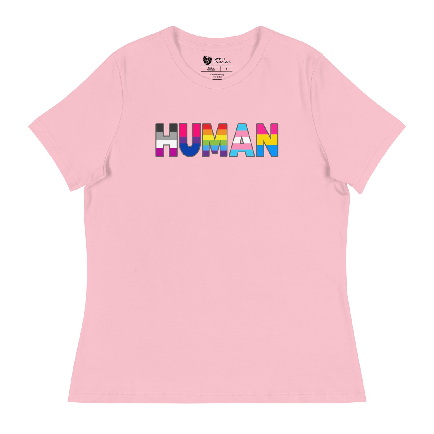 Human (Women's Relaxed T-Shirt)-Women's T-Shirts-Swish Embassy
