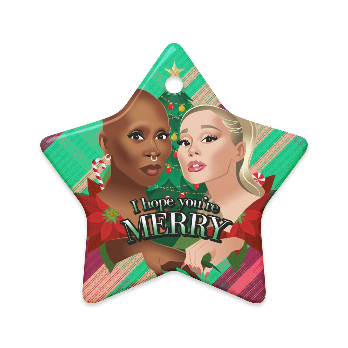 I Hope You're Merry (Ceramic ornament)-Swish Embassy