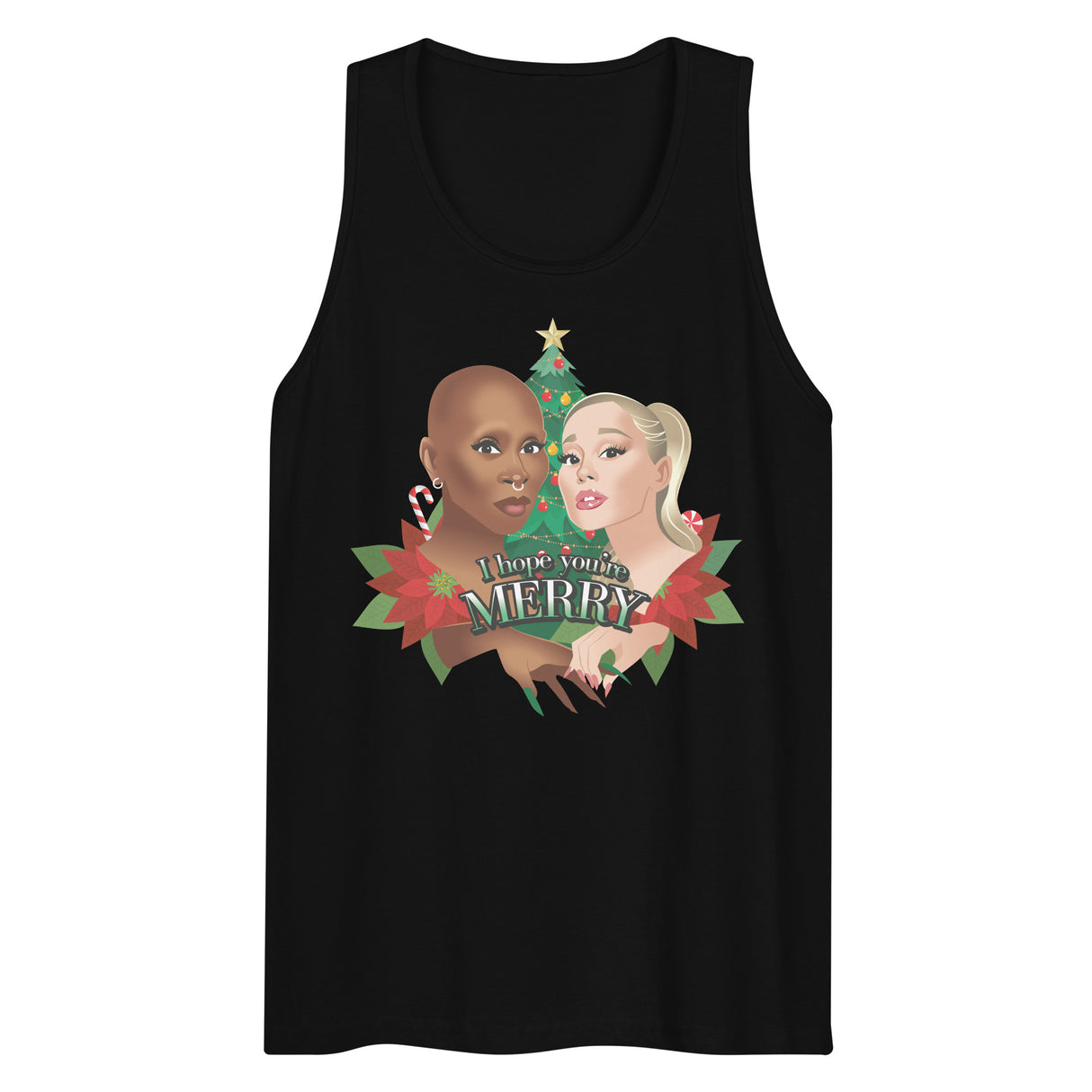 I Hope You're Merry (Tank top)-Tank Top-Swish Embassy