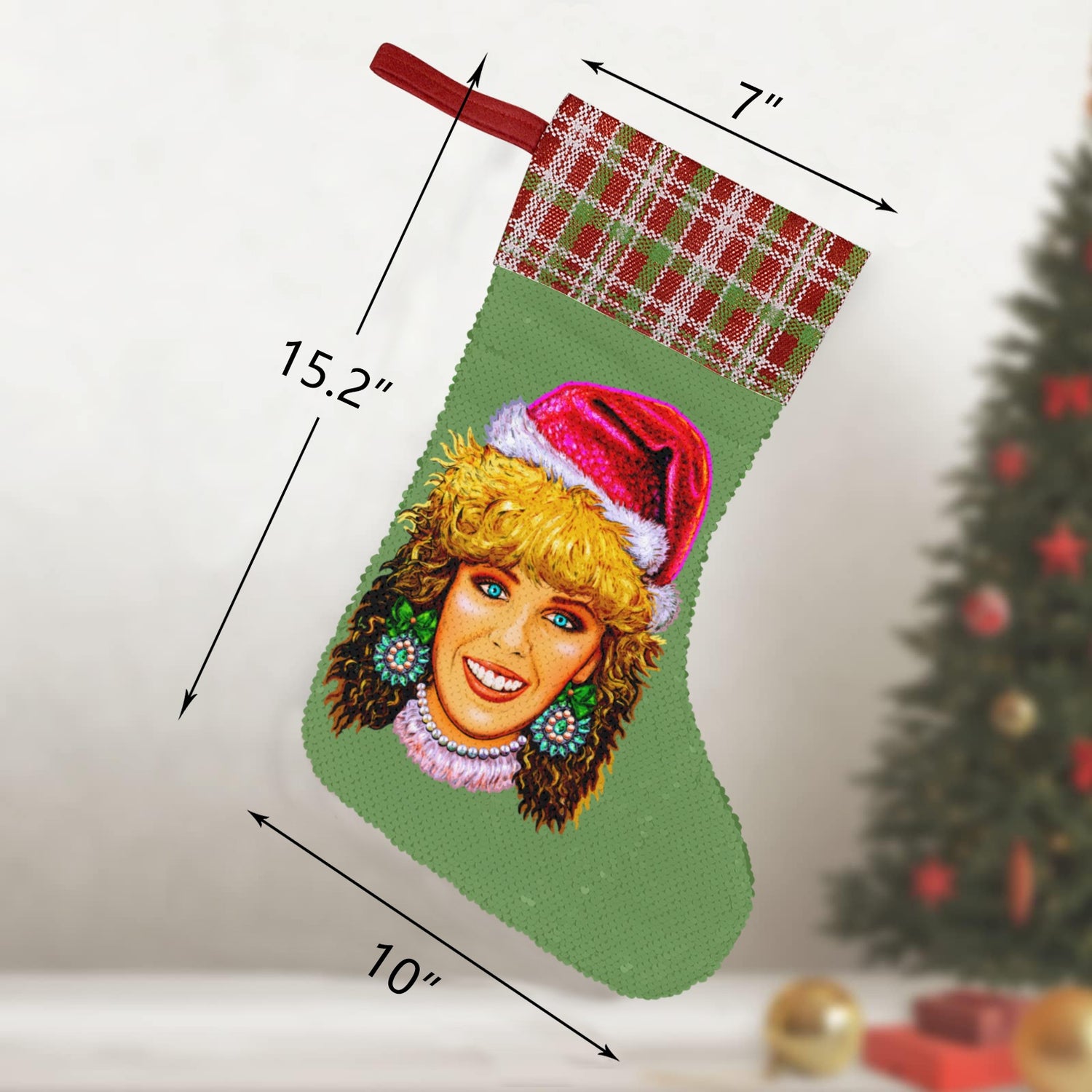 I Should Be So Jolly (Sequin Christmas Stocking)-Christmas Stockings-Swish Embassy