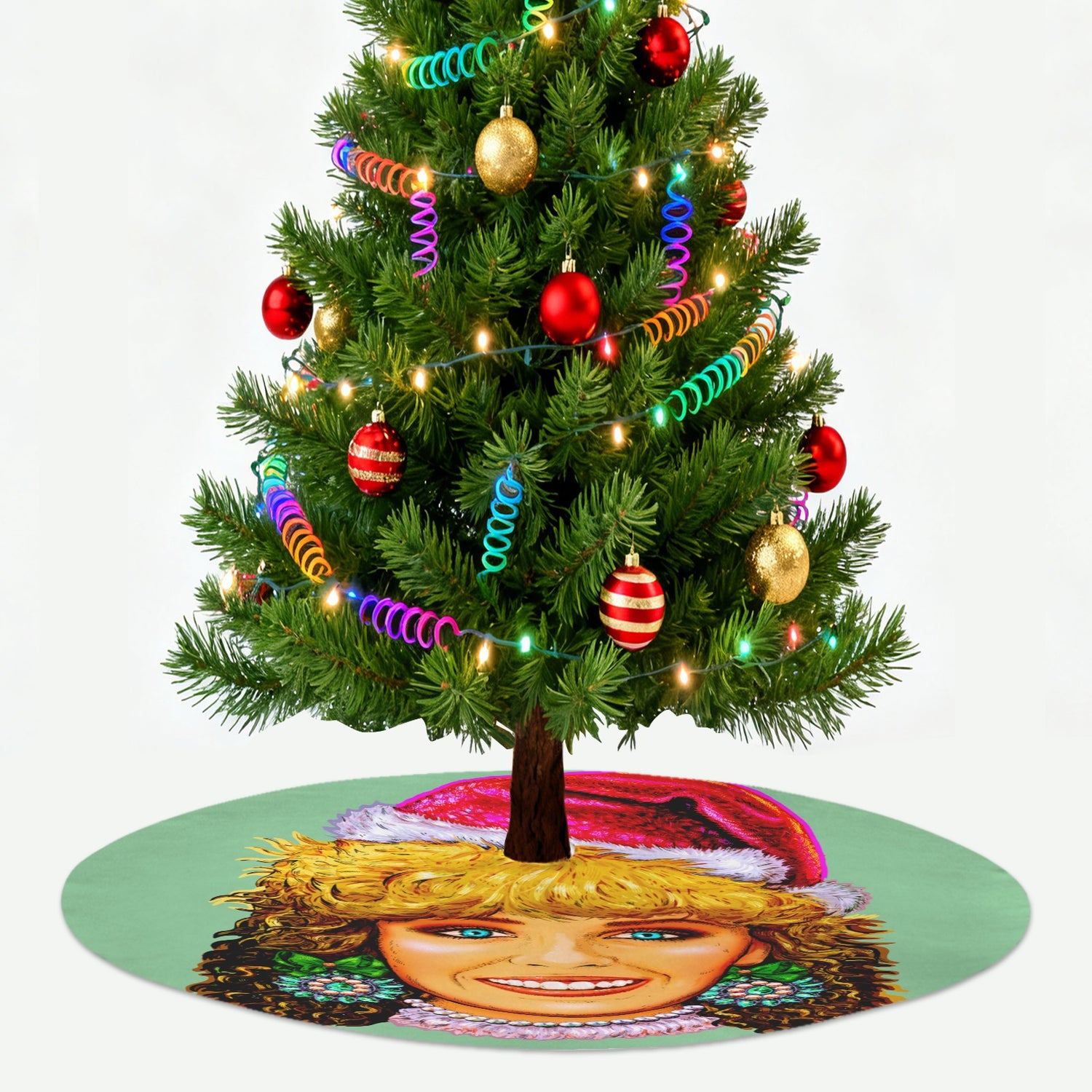 I Should Be So Jolly (Tree Skirt)-Tree Skirts-Swish Embassy